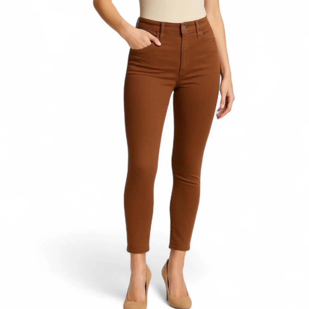 L'AGENCE Brown Cotton Blend Pants  Size 32 EUC